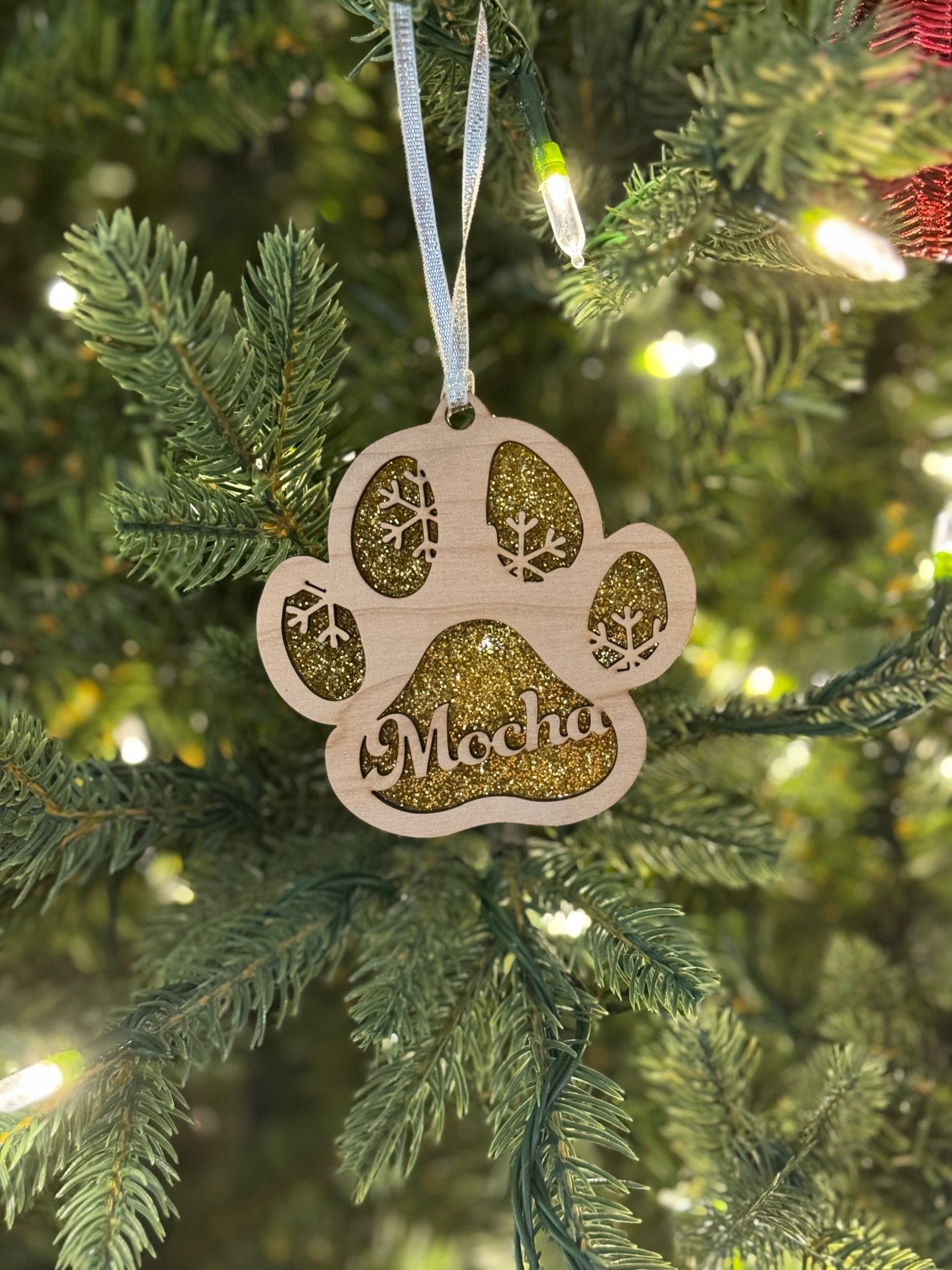 Paw Ornaments - Ornament - No Acrylic - Badge Express