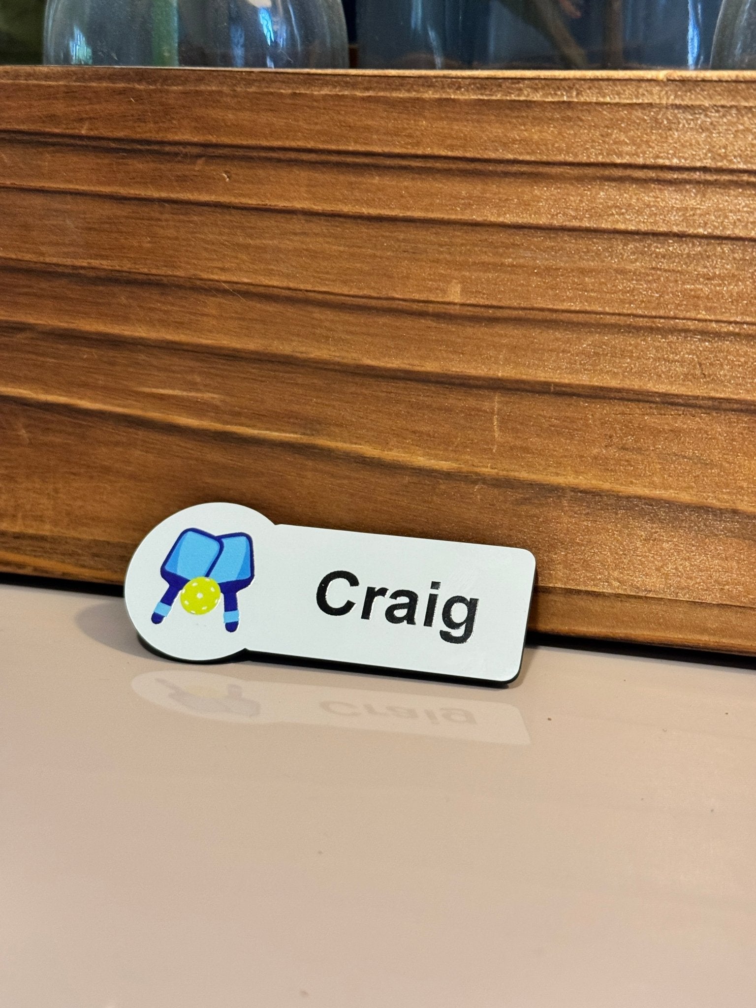 Pickelball Name Badges - Name Badges - Pin - Badge Express