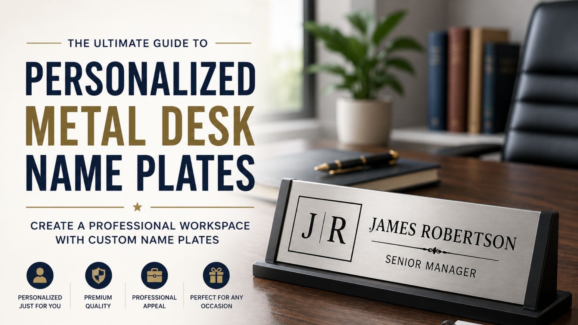 The Ultimate Guide to Personalized Metal Desk Name Plates: Create a Professional Workspace with Custom Name Plates