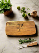 Acacia Wood Board w/ Juice Groove Large - Cutting Board - Back (Flat Surface)Center - Badge Express