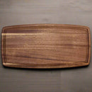 Acacia Wood Board w/ Juice Groove Large - Cutting Board - Front (Juice Groove)Center - Badge Express