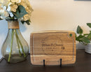 Acacia Wood Board w/ Juice Groove Small - Cutting Board - Front (Juice Groove)Center - Badge Express