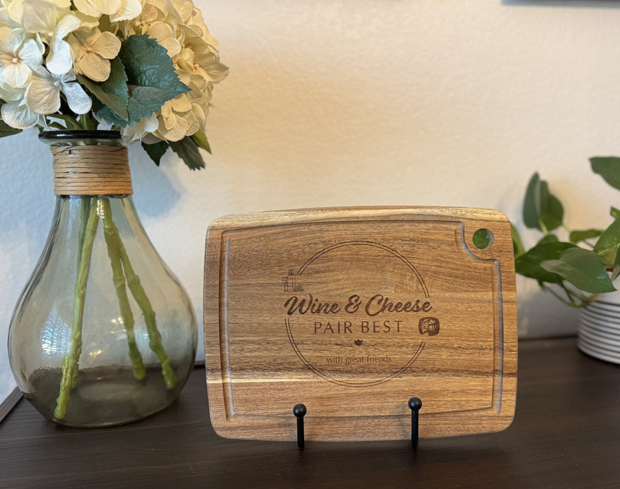 Acacia Wood Board w/ Juice Groove Medium