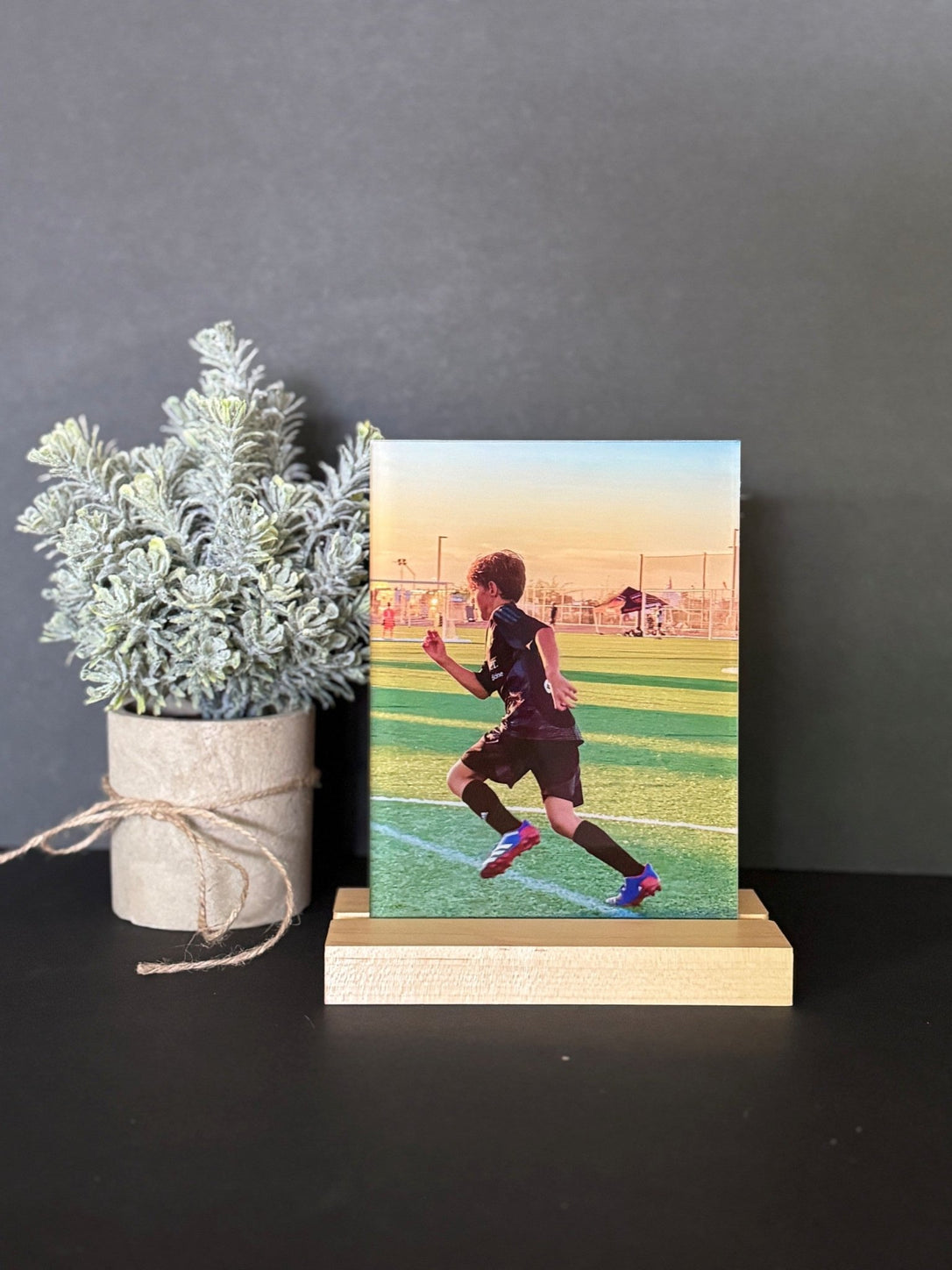 Acrylic Photo with Wood Stand - 5" x 7"