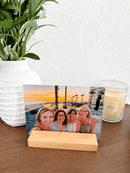 Acrylic Photo with Wood Stand - 5" x 7" - Badge Express