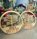Adventure Travel Ornament - Ornament - Planes/PassportsWorld - Badge Express