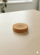 Agave Sketch Cork Coaster – Sonoran Collection™ – Southwest Arizona Home Decor - Home Decor - Set of 4 - Badge Express