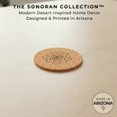 Agave Sketch Cork Coaster – Sonoran Collection™ – Southwest Arizona Home Decor - Home Decor - Single - Badge Express