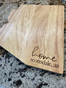 Arizona Charcuterie Boards - Cutting Board - Painted Names (Bamboo Engravable on back)No Engraving - Badge Express