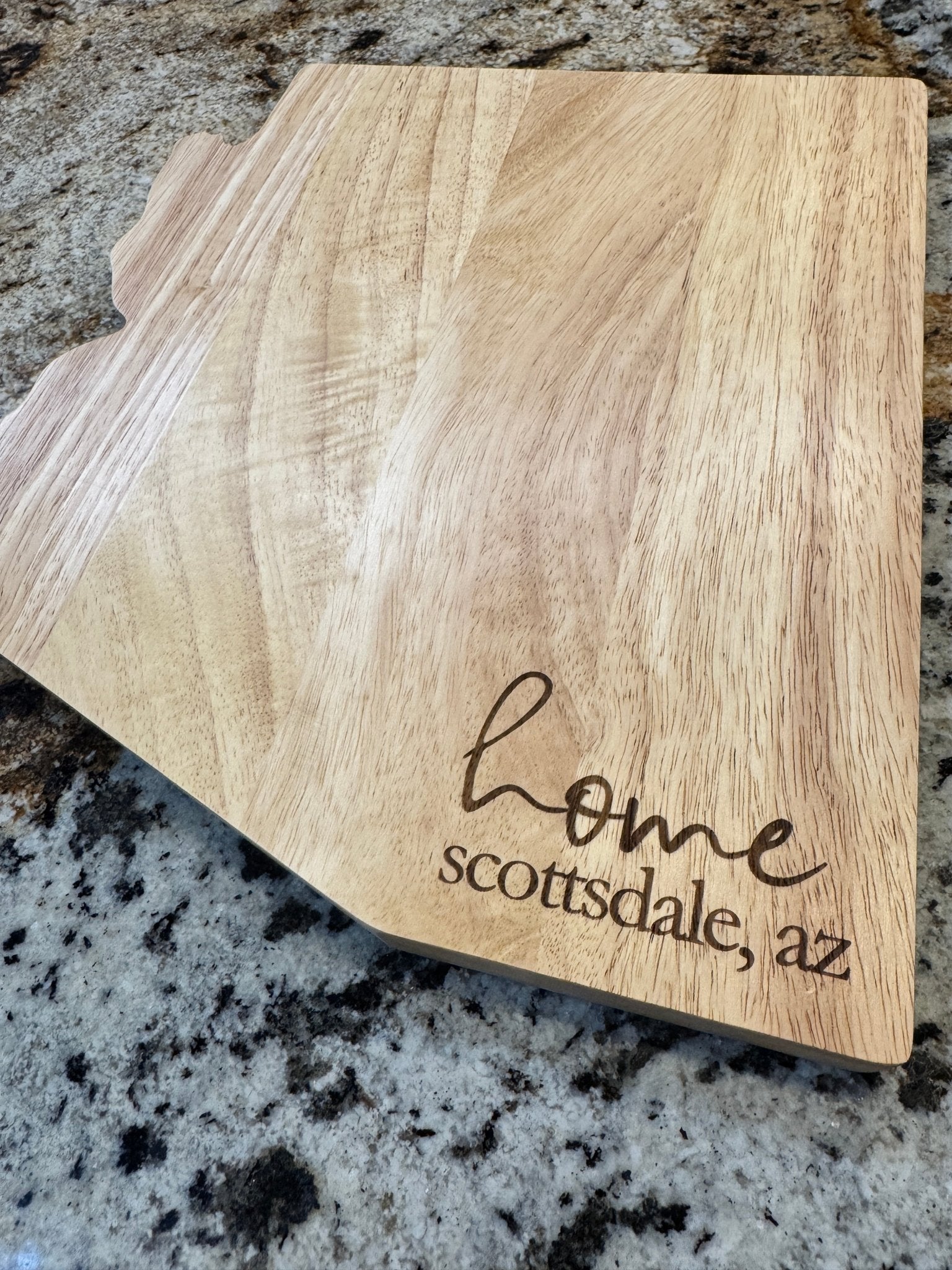Arizona Charcuterie Boards - Cutting Board - Painted Names (Bamboo Engravable on back)No Engraving - Badge Express