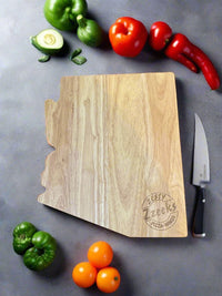 Arizona Charcuterie Boards - Cutting Board - Painted Names (Bamboo Engravable on back)No Engraving - Badge Express
