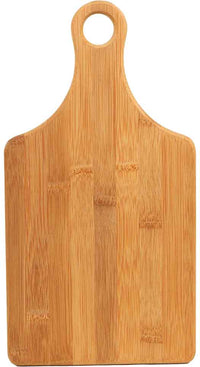 Bamboo Engraved Cutting Boards - Cutting Board - Paddle Shape 13 1/2" x 7"No Engraving - Badge Express