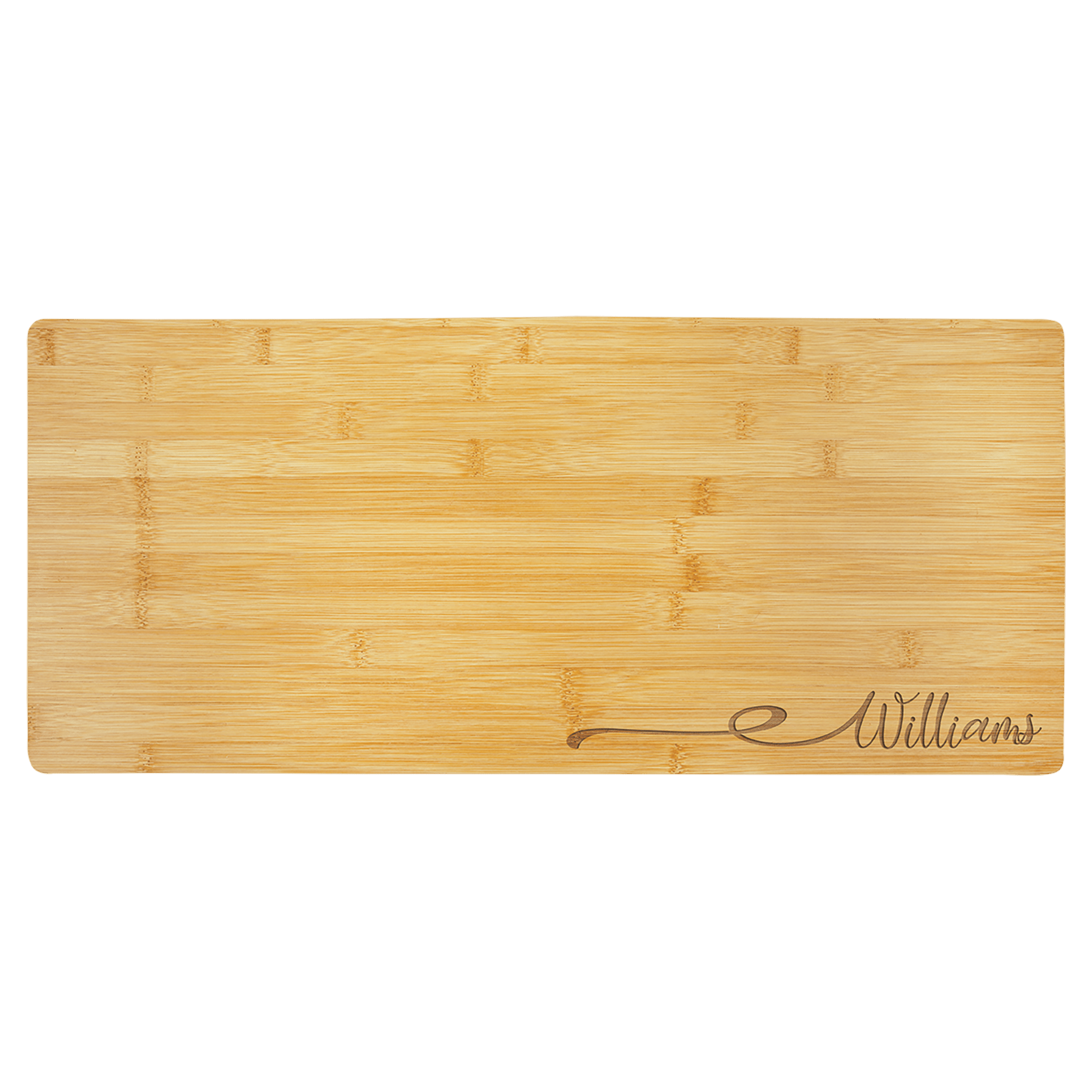 Bamboo Engraved Cutting Boards - Cutting Board - Rectangle 23 3/4" x 10"Engraving - Badge Express