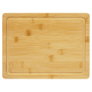 Bamboo Engraved Cutting Boards - Cutting Board - Rectangle w/ Drip Ring 11 1/2" x 8 3/4"No Engraving - Badge Express