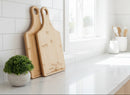 Bamboo Engraved Cutting Boards - Cutting Board - Rectangle w/ Handle 9" x 6"No Engraving - Badge Express