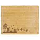 Bamboo Engraved Cutting Boards - Cutting Board - Rectangle w/ Handle 9" x 6"No Engraving - Badge Express
