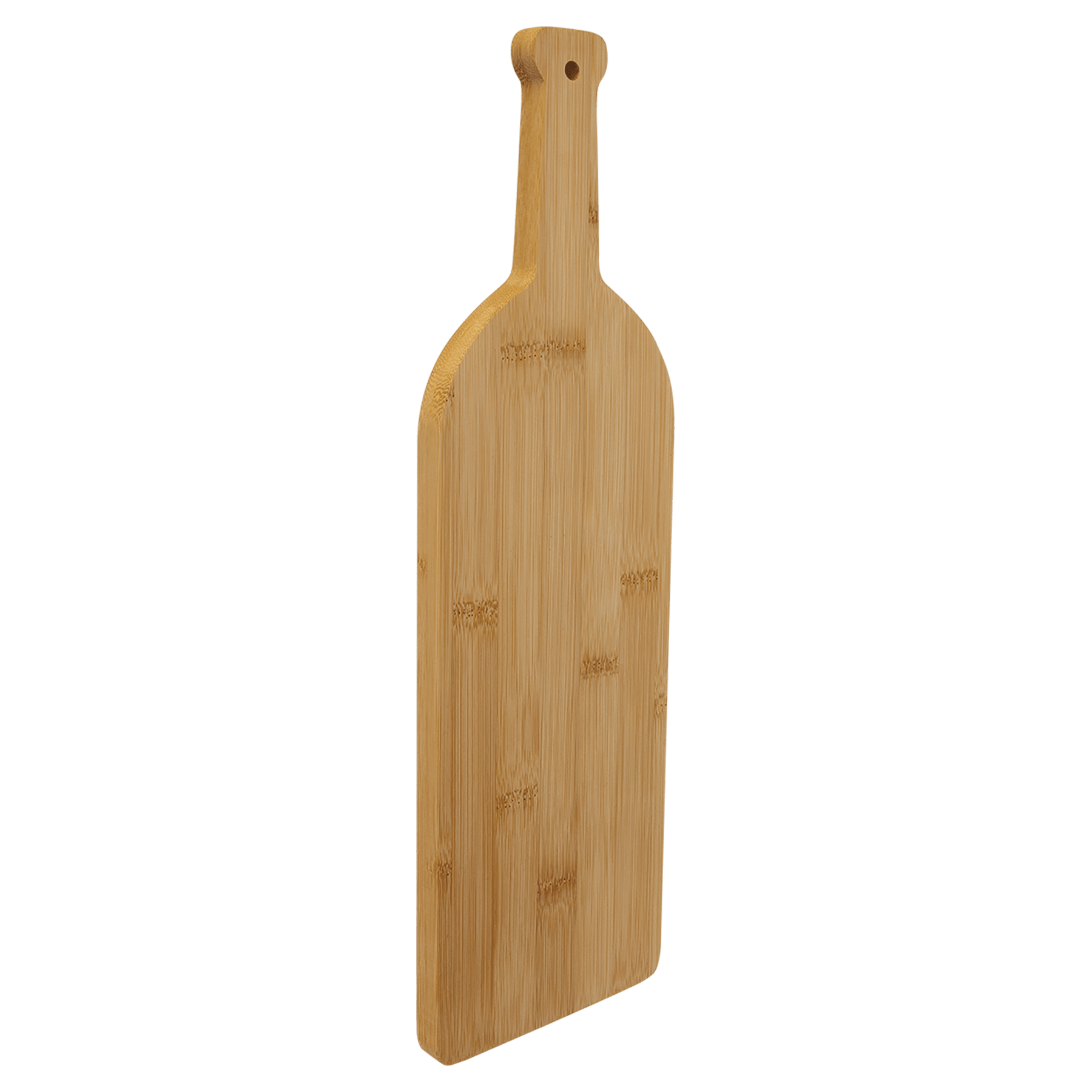 Bamboo Engraved Cutting Boards - Cutting Board - Wine Bottle Shape 17" x 5 1/4"No Engraving - Badge Express