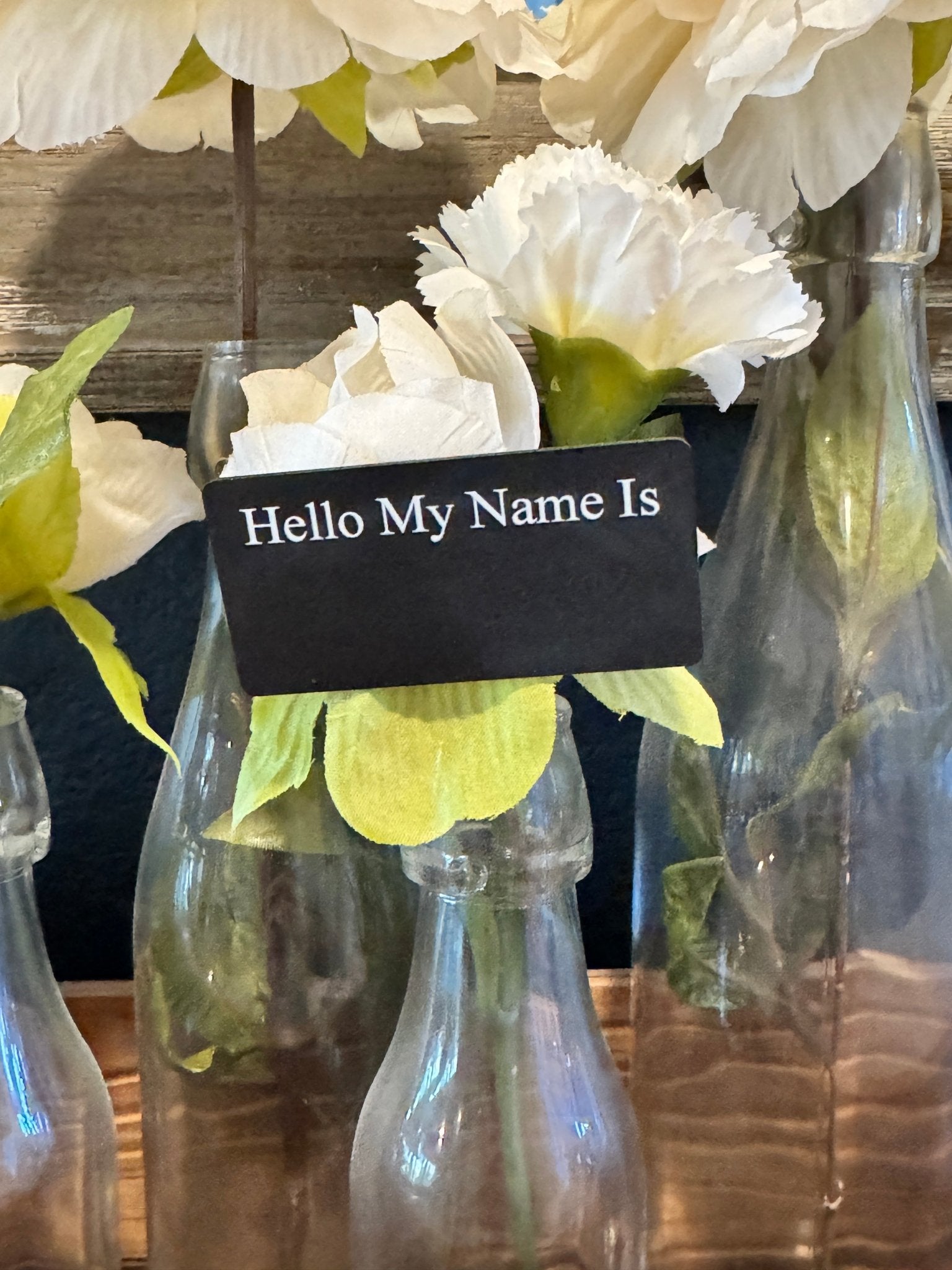 Chalkboard Name Badges - Name Badges - 1.5 x 3PinBlank - Badge Express