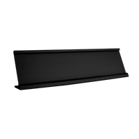Desk Name Plate Holders - Name Plate Holder - Black2" x 8" - Badge Express