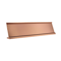 Desk Name Plate Holders - Name Plate Holder - Rose Gold2" x 8" - Badge Express