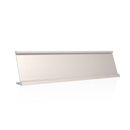 Desk Name Plate Holders - Name Plate Holder - Silver2" x 8" - Badge Express
