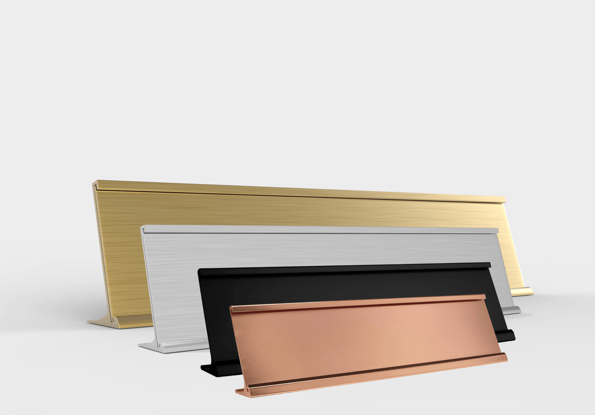 Customised Plate Inserts Desk Name Plate Holders