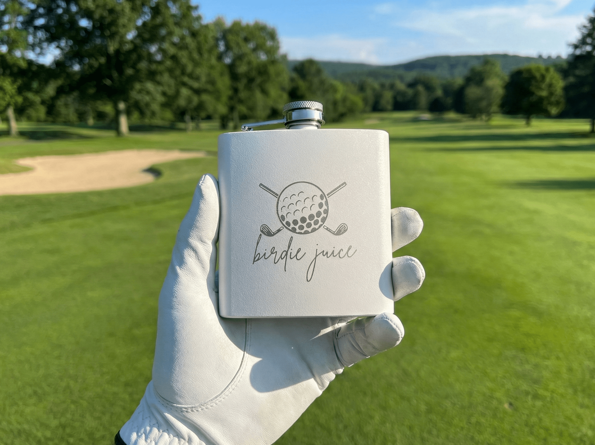 Flask - Birdie Juice - Powder Coated Stainless Steel - 6 oz.