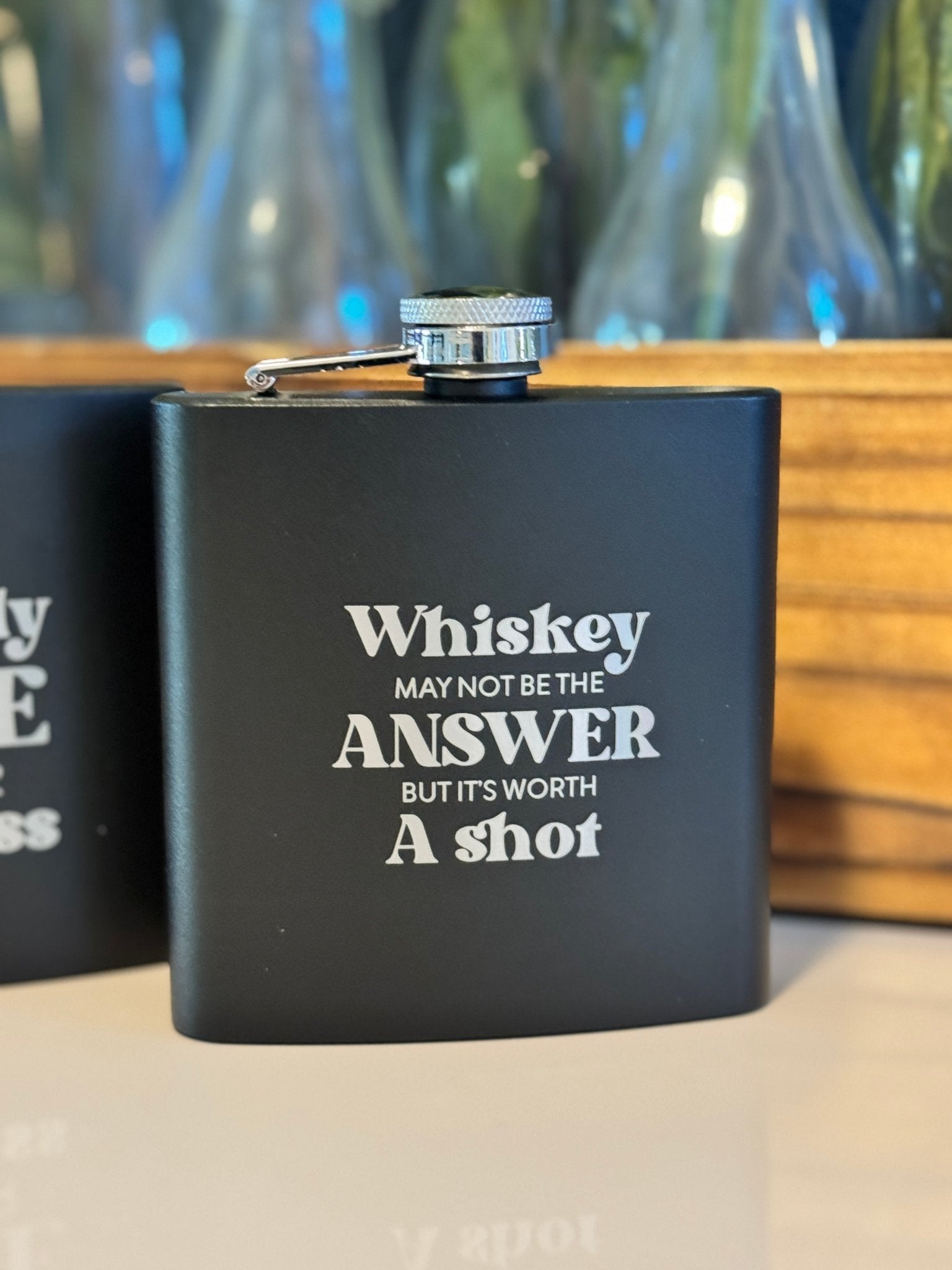 Flask - Powder Coated Stainless Steel - 6 oz.