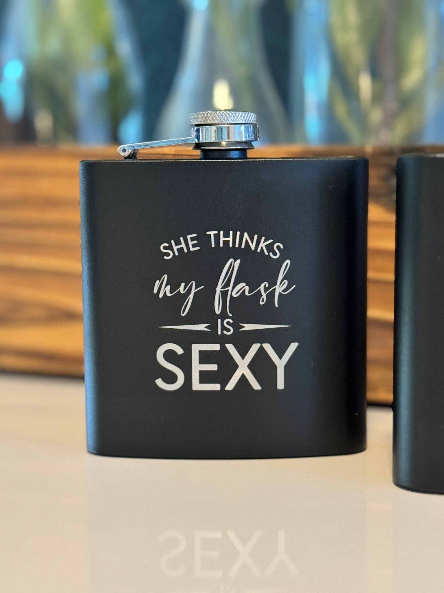 Flask - Black - Badge Express