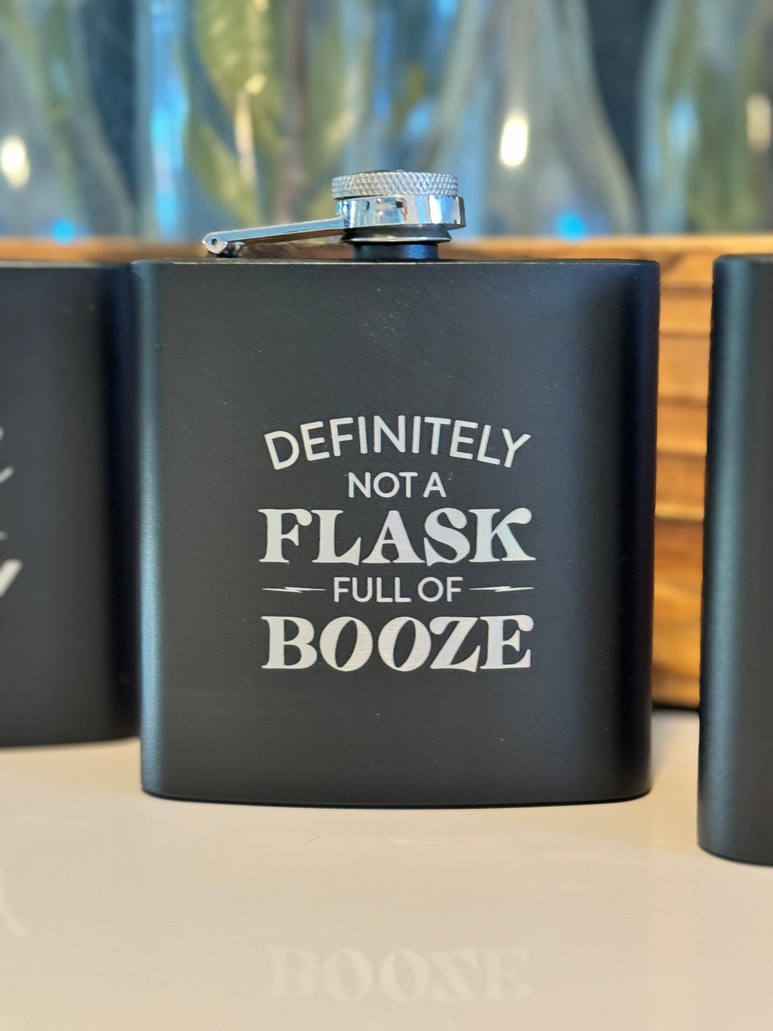Flask - Black - Badge Express