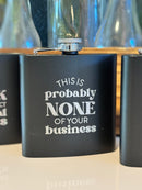 Flask - Black - Badge Express