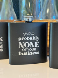 Flask - Black - Badge Express