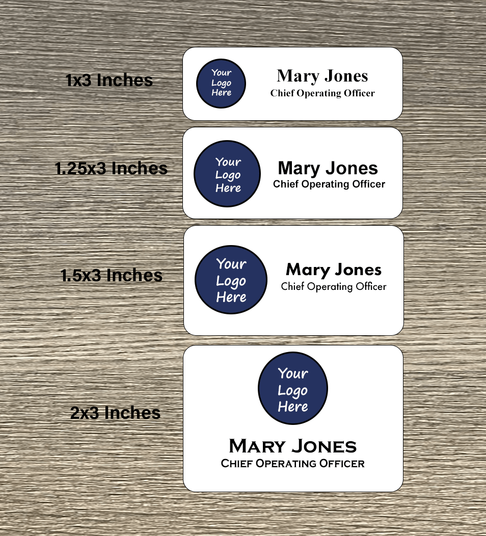Full Color Name Badge - Plastic - Name Badges - 1 x 3Pin - Badge Express