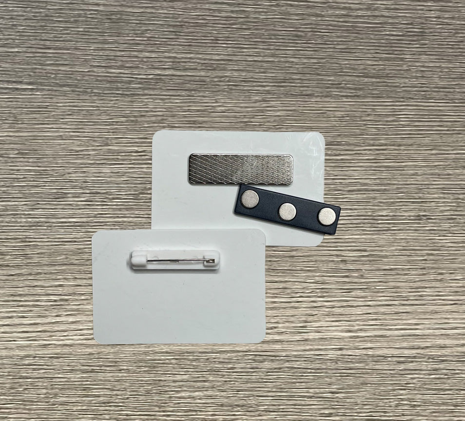 Full Color Name Badge - Plastic - Name Badges - 1 x 3Pin - Badge Express