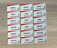 Full Color Name Badge - Plastic - Name Badges - 1 x 3Pin - Badge Express