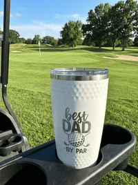 Golf Tumbler - 20 oz. - Best Dad by Par - Tumbler - Badge Express