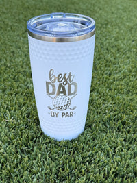 Golf Tumbler - 20 oz. - Best Dad by Par - Tumbler - Badge Express
