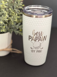Golf Tumbler - Best Grandpa by Par - Tumbler - Graphic Only - Badge Express