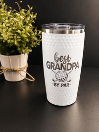 Golf Tumbler - Best Grandpa by Par - Tumbler - Graphic Only - Badge Express