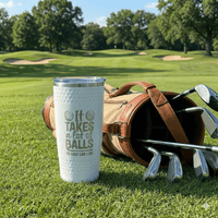 Golf Tumbler - It Takes a lot of Balls - Tumbler - Badge Express