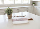Marble & Acacia Wood Serving Board - 5 Piece Premium Set - Cutting Board - Two Sides - Badge Express