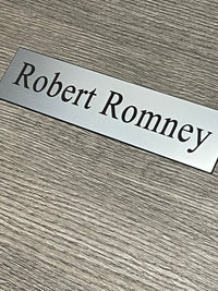 Name Plate Insert - Name Plates - 2" x 8" - Badge Express