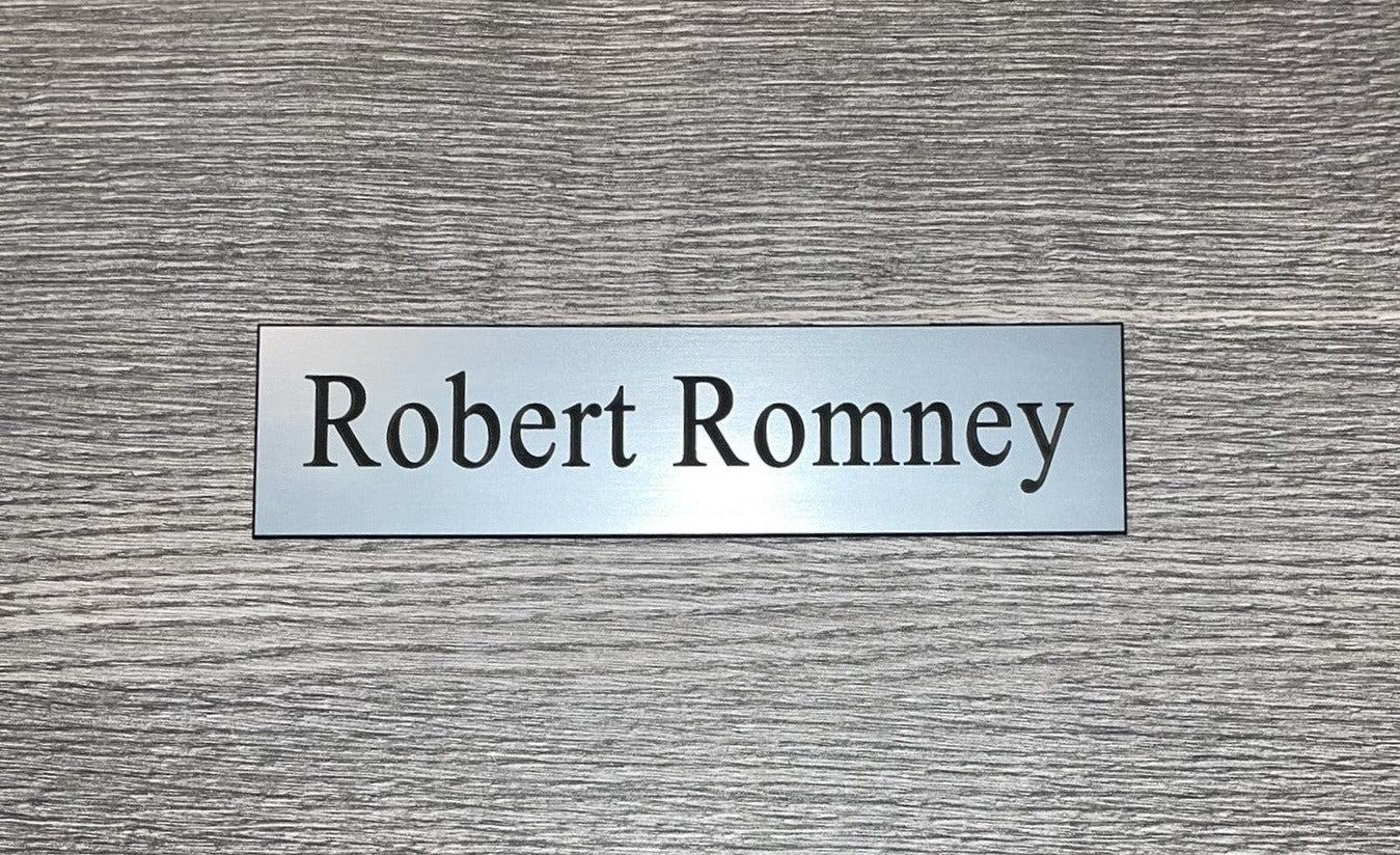 Name Plate Insert - Name Plates - 2" x 8" - Badge Express