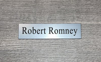 Name Plate Insert - Name Plates - 2" x 8" - Badge Express