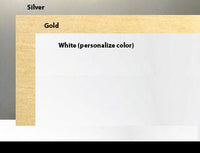 Name Plates Inserts - Metal - Name Plates - 2" x 8"Silver - Badge Express