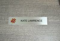 Name Plates Inserts - Metal - Name Plates - 2" x 8"Silver - Badge Express