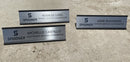 Name Plates Inserts - Metal - Name Plates - 2" x 8"Silver - Badge Express