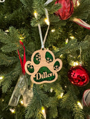 Paw Ornaments - Ornament - No Acrylic - Badge Express