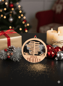 Personalized Travel Ornament - Ornament - Planes/Passports - Badge Express