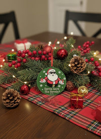 Santa Says "Six Seven" Christmas Ornament - 2025 Limited - Ornament - Badge Express